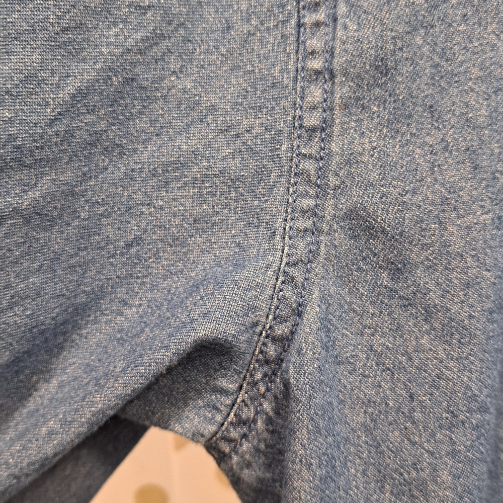 Vintage Denim Shirt with Embroidered Apple Accents 🍎 - Picture 6 of 9